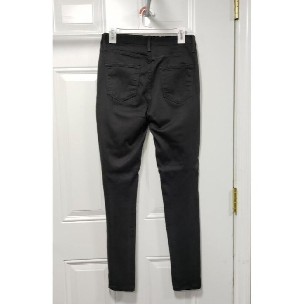 Vibrant M.I.U Women's Black Distressed Knee Skinny Jeans Size 13 (W30) - Picture 3 of 11